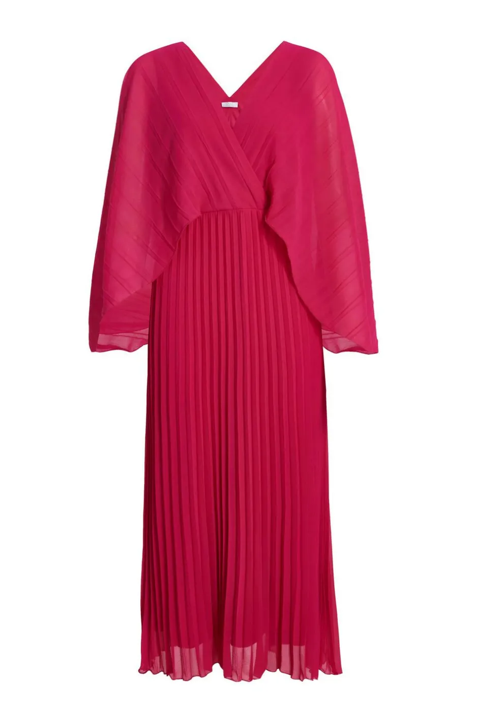 Quiz Magenta Chiffon Pleated Midaxi Dress Online