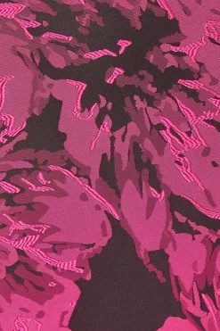 Quiz Magenta Floral Short Sleeve Midaxi Dress New