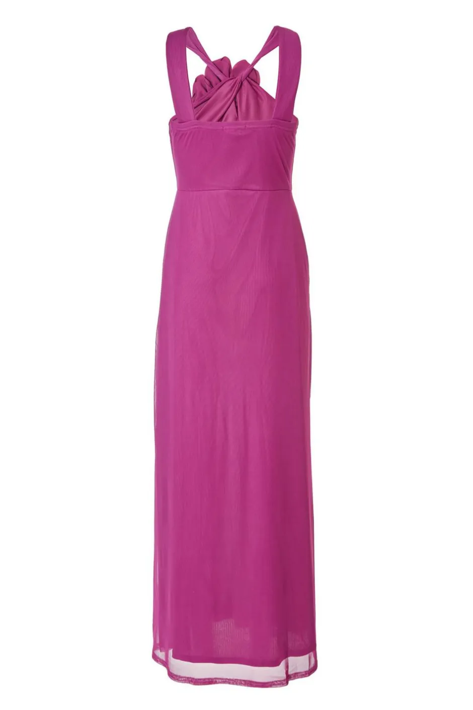 Quiz Magenta Mesh Corsage Maxi Dress Sale