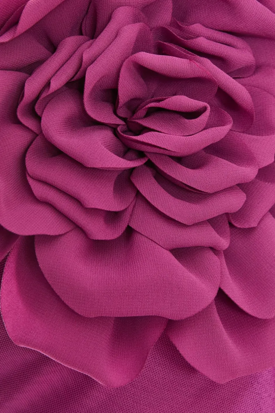 Quiz Magenta Mesh Corsage Maxi Dress Sale
