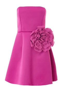 Quiz Magenta Strapless Mini Dress Discount