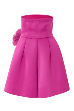 Quiz Magenta Strapless Mini Dress Discount