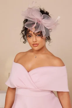 Quiz Mauve Feather Headband Fascinator