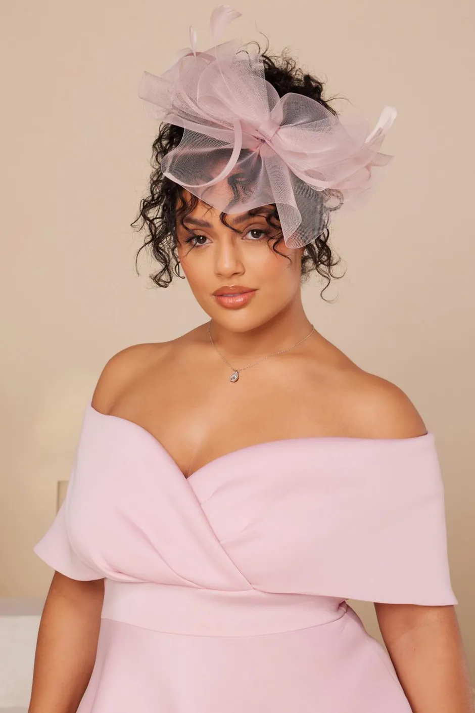 Quiz Mauve Feather Headband Fascinator
