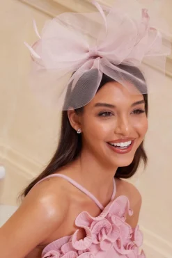Quiz Mauve Feather Headband Fascinator