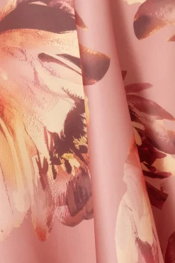 Quiz Mauve Floral Bardot Midi Dress Discount