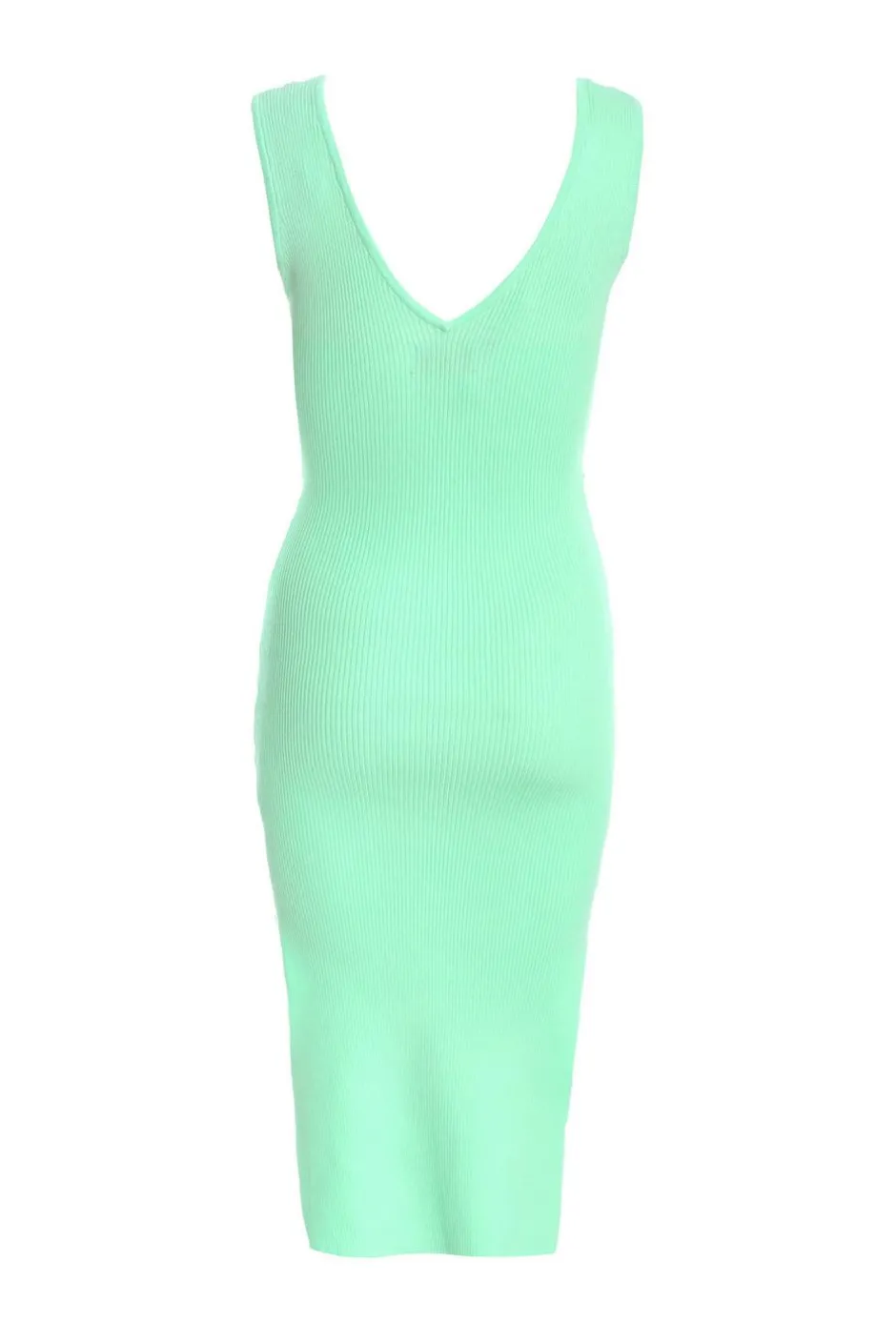 Quiz Knitted Tie Belt Bodycon Midi Dress Mint Online