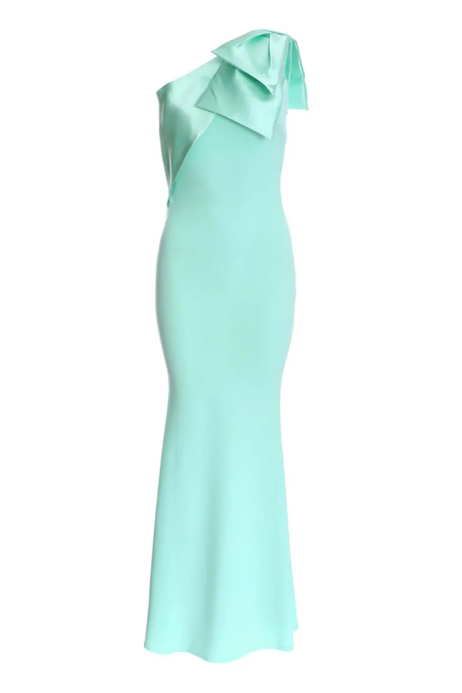 Quiz Mint One Shoulder Bow Maxi Dress Best