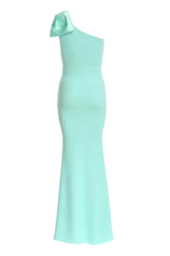 Quiz Mint One Shoulder Bow Maxi Dress Best