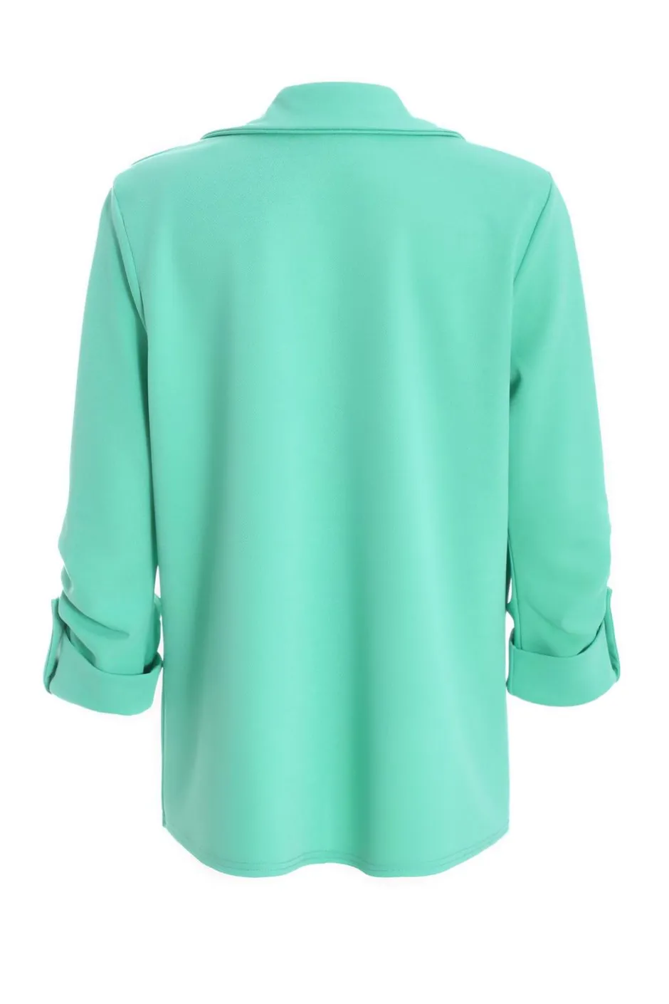 Quiz Mint Ruched Sleeve Tailored Blazer Best