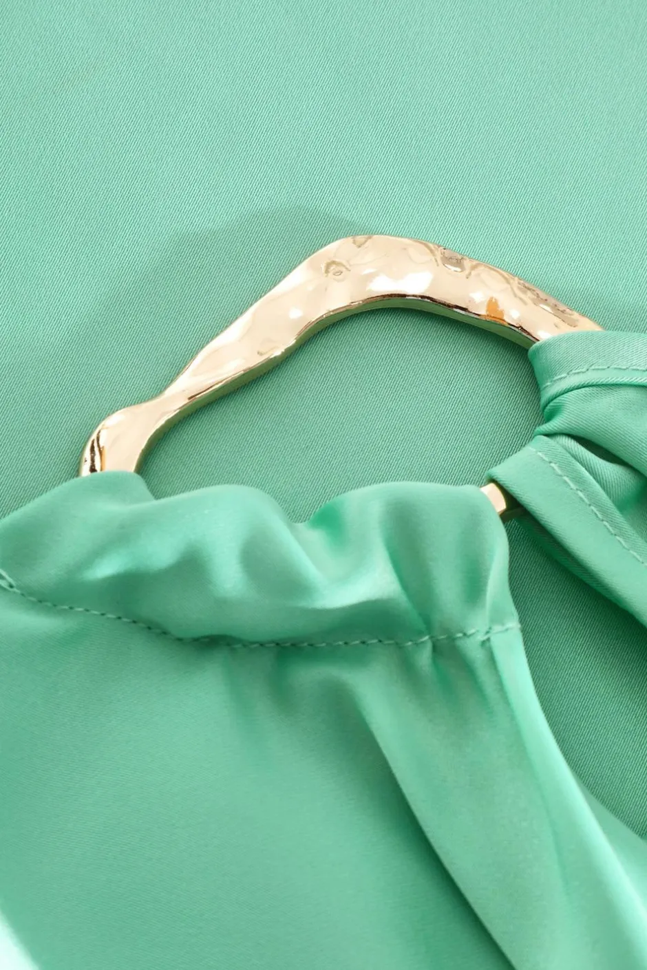 Quiz Mint Satin Vest Top Outlet