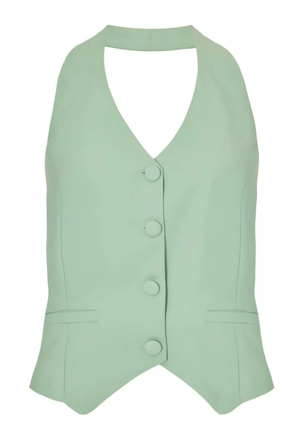Quiz Mint Tailored Waistcoat New