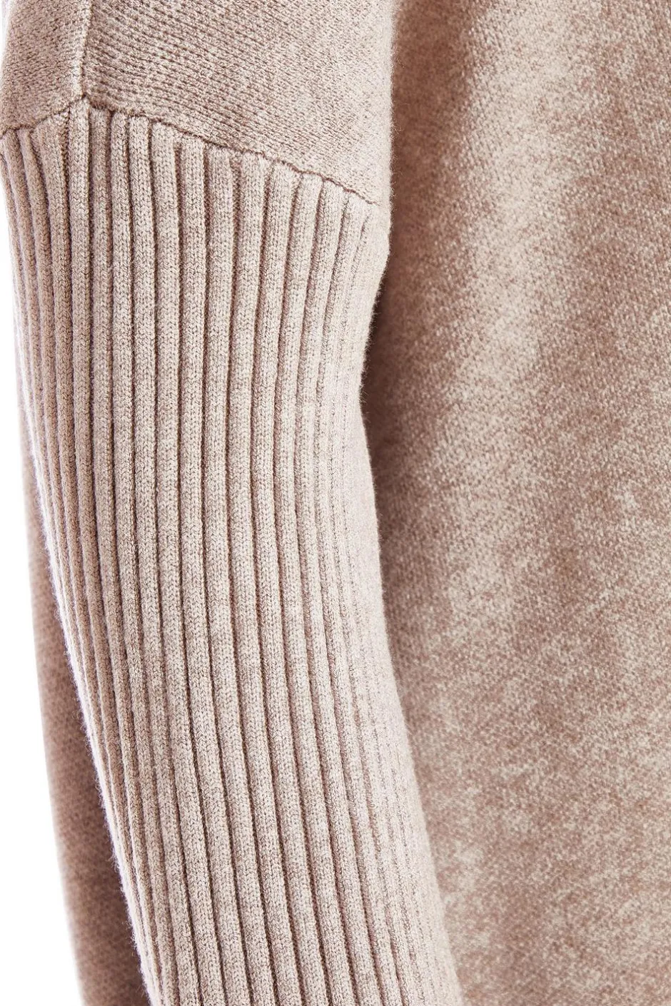 Quiz Knit Tassel Hem Jumper Mocha Clearance