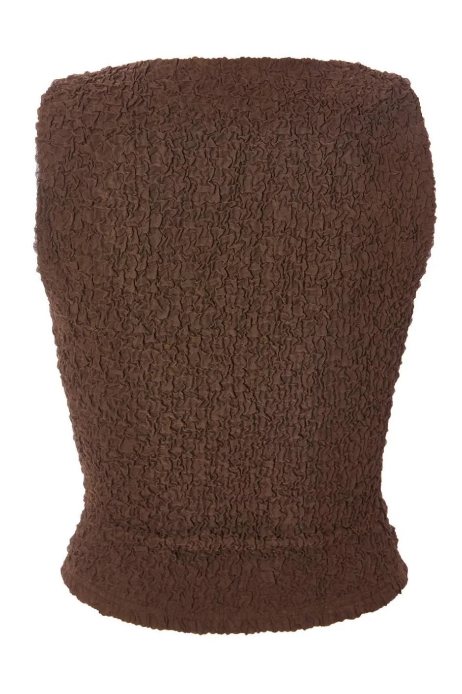 Quiz Textured Mesh Top Mocha Best