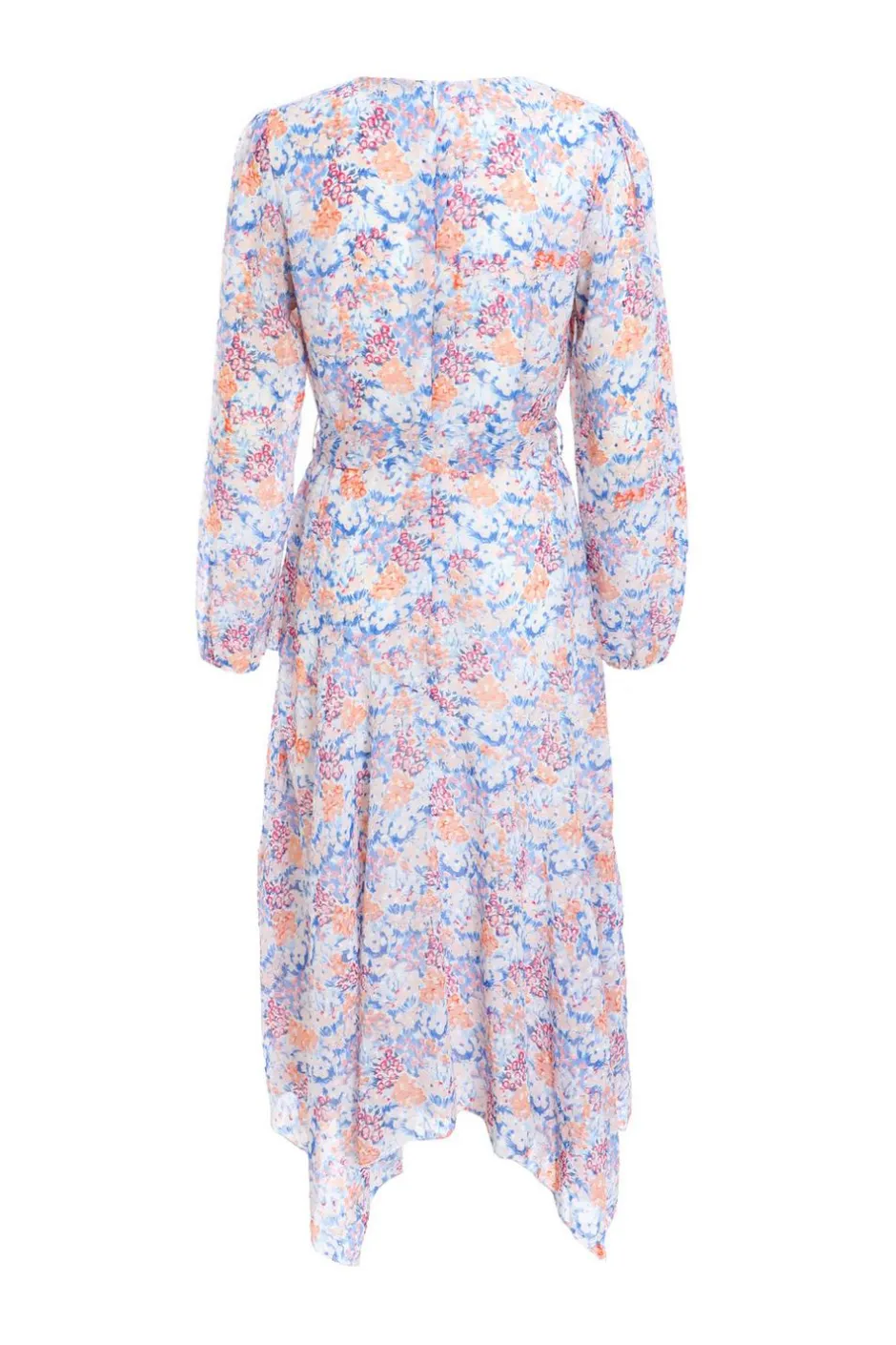 Quiz Multicoloured Ditsy Print Chiffon Wrap Midi Dress Clearance