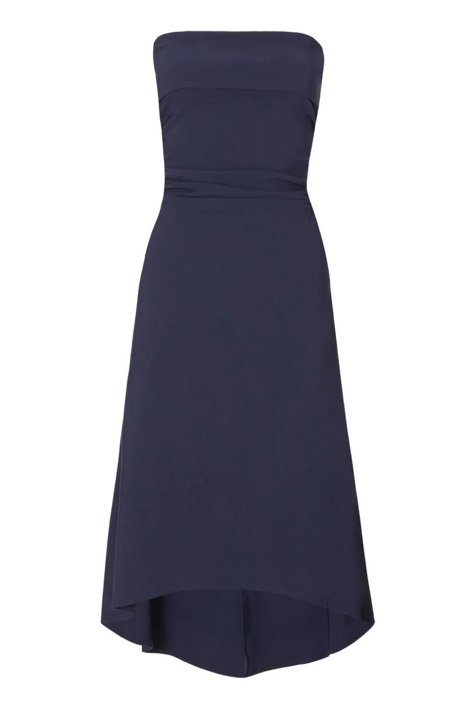 Quiz Bandeau Midi Dress Navy Hot