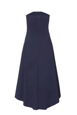 Quiz Bandeau Midi Dress Navy Hot