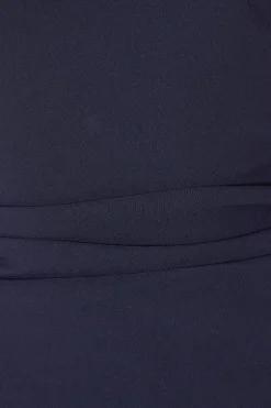 Quiz Bandeau Midi Dress Navy Hot