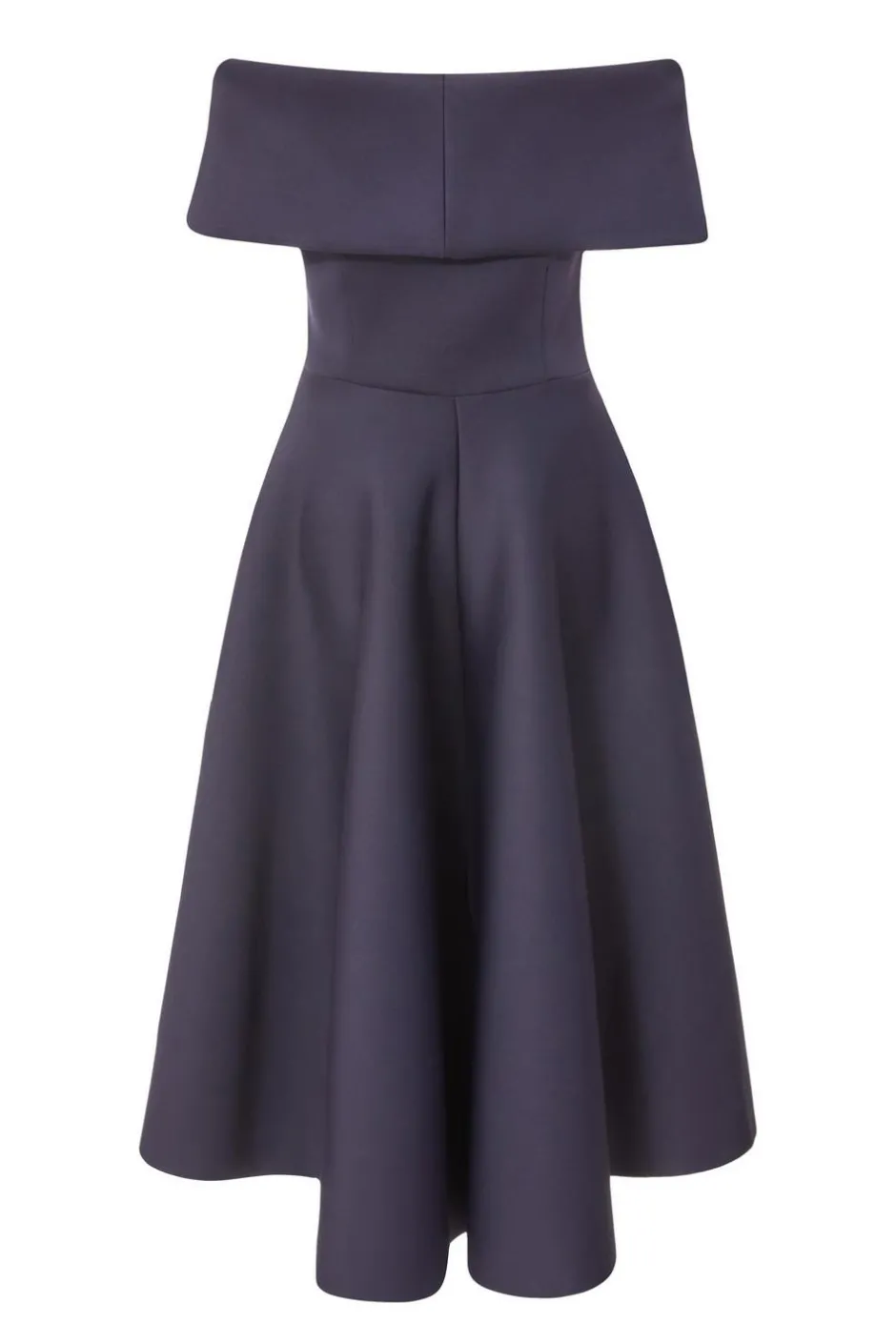 Quiz Navy Bardot Bow Skater Dress New
