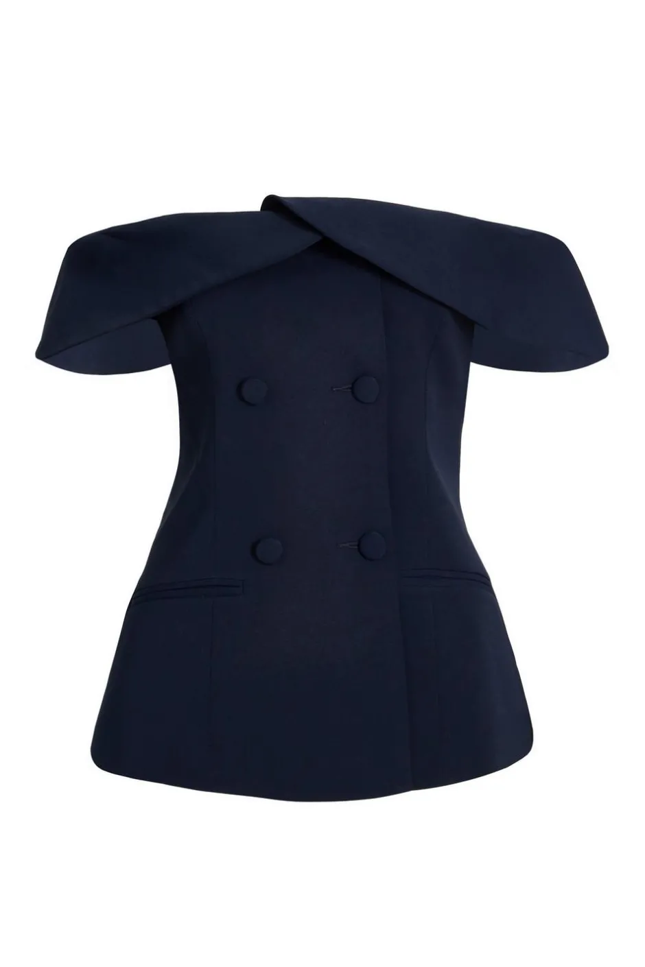 Quiz Bardot Waistcoat Navy New