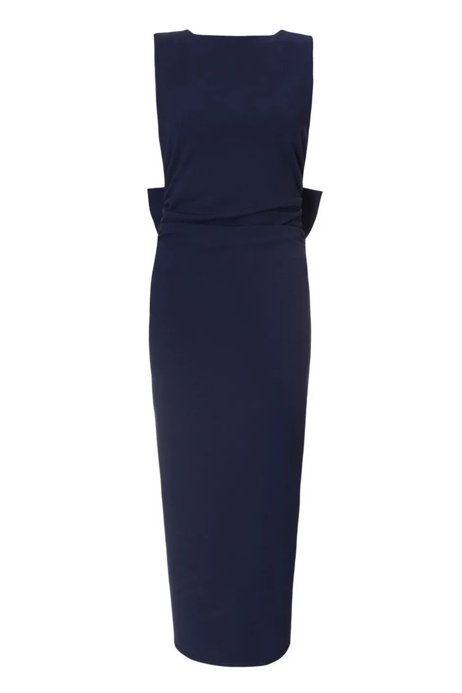 Quiz Navy Bow Back Midaxi Dress Outlet