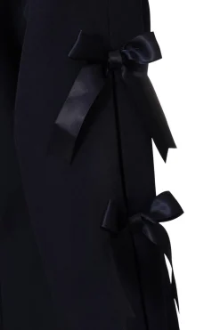 Quiz Bow Sleeve Blazer Dress Navy Best