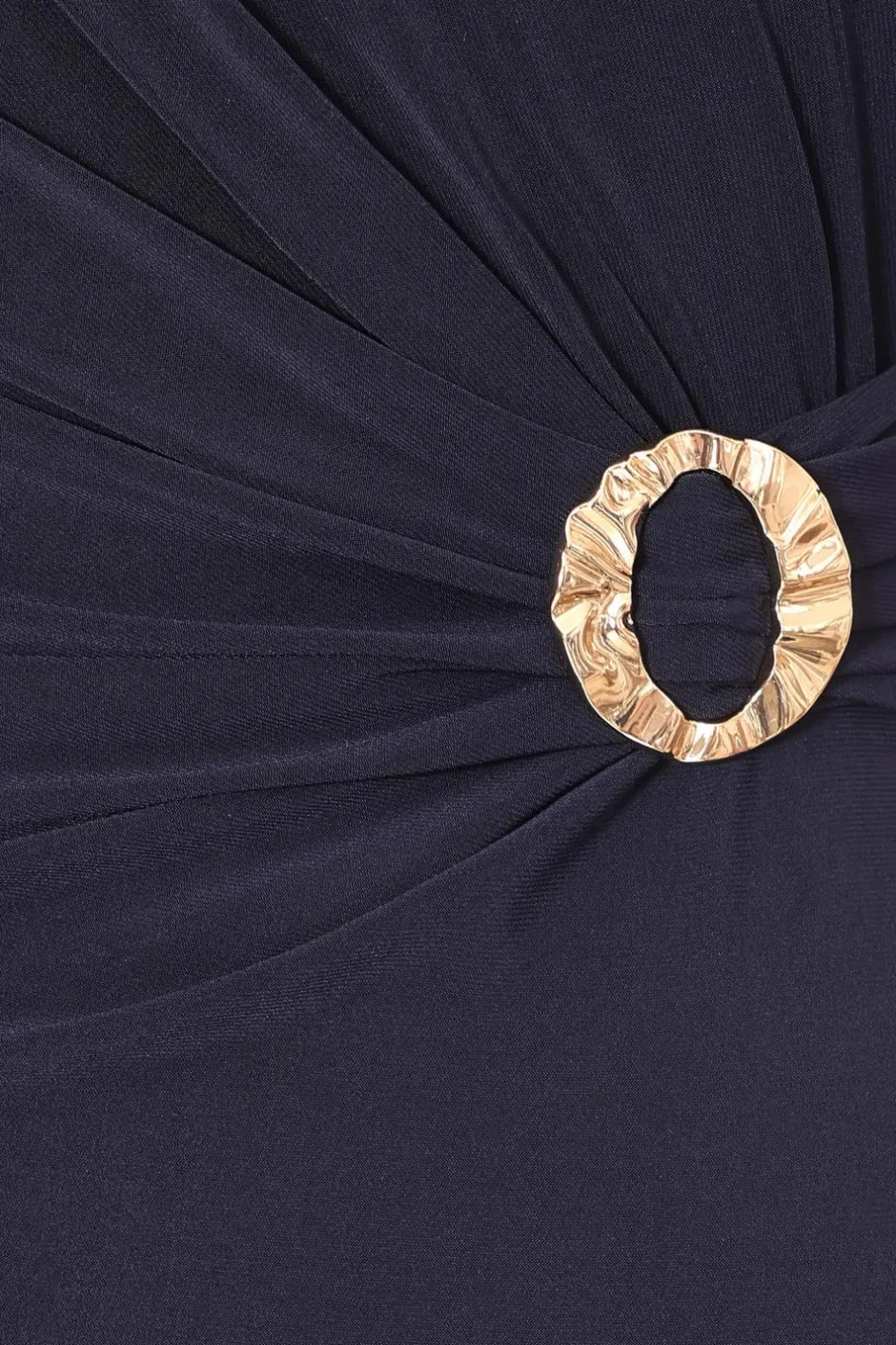 Quiz Navy Buckle Detail Midi Dress Discount