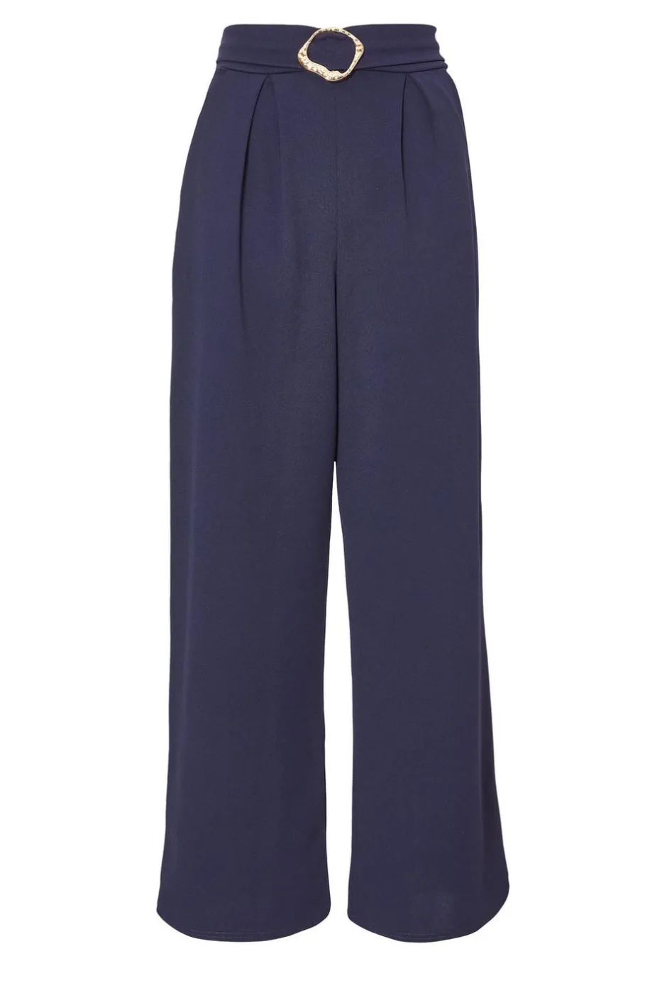 Quiz Buckle Palazzo Trousers Navy New