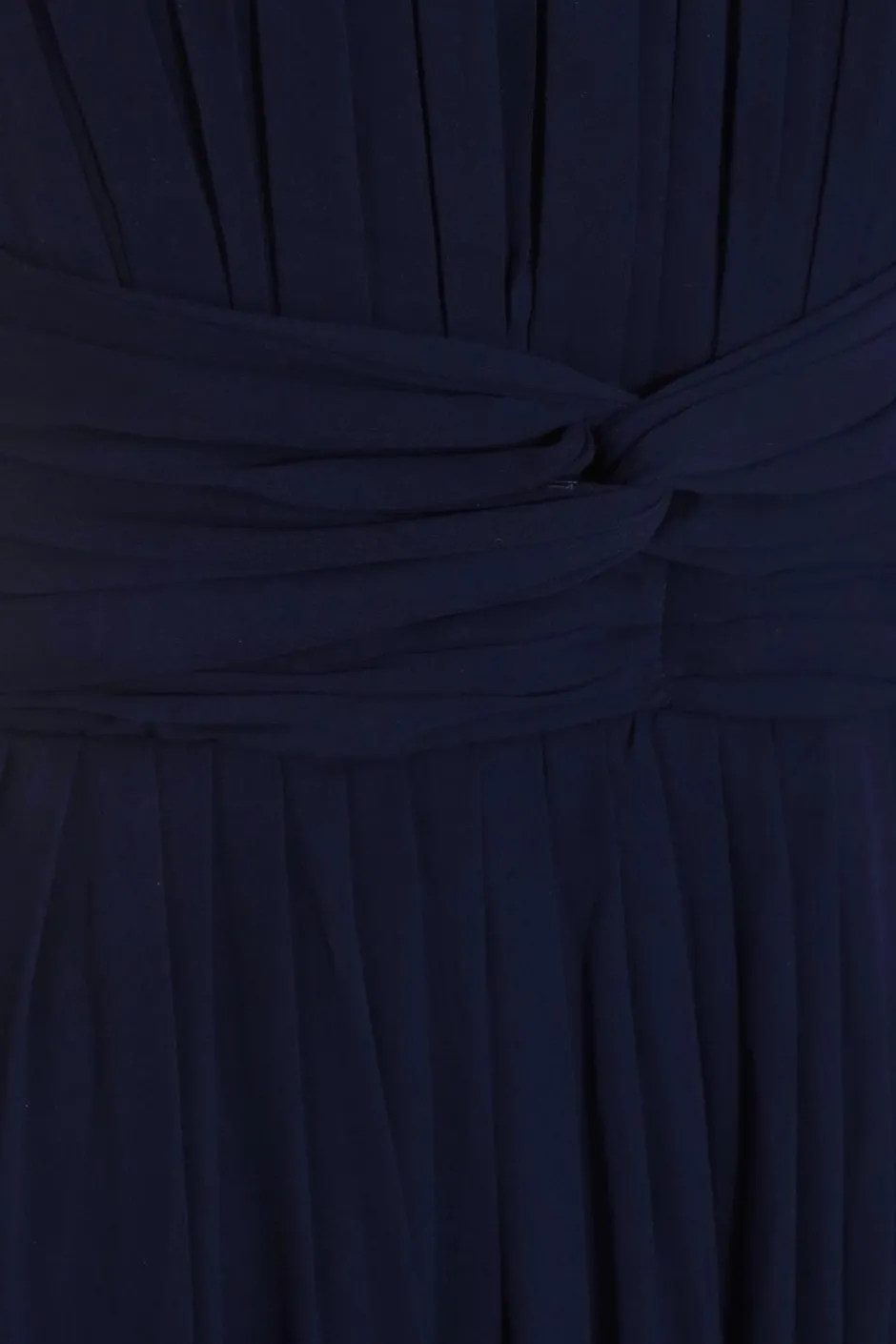 Quiz Navy Chiffon One Sleeve Maxi Dress Online