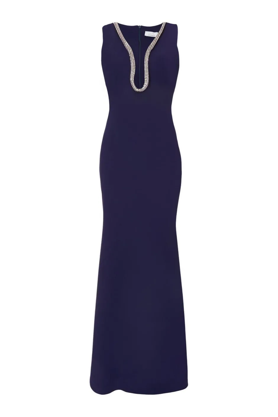 Quiz Navy Diamante Trim Maxi Dress Discount