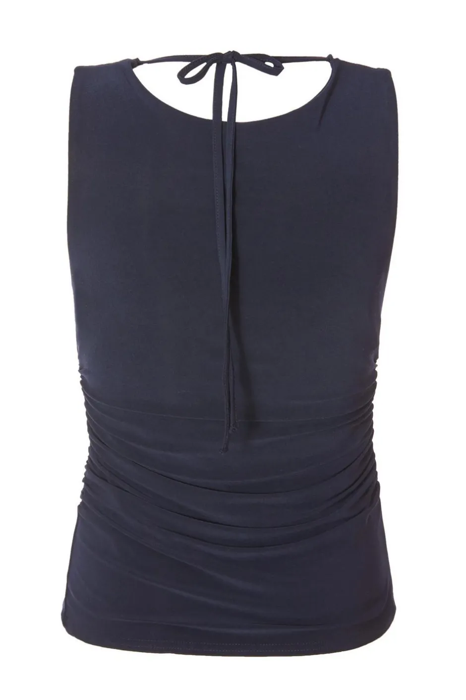 Quiz Navy Drape Back Top