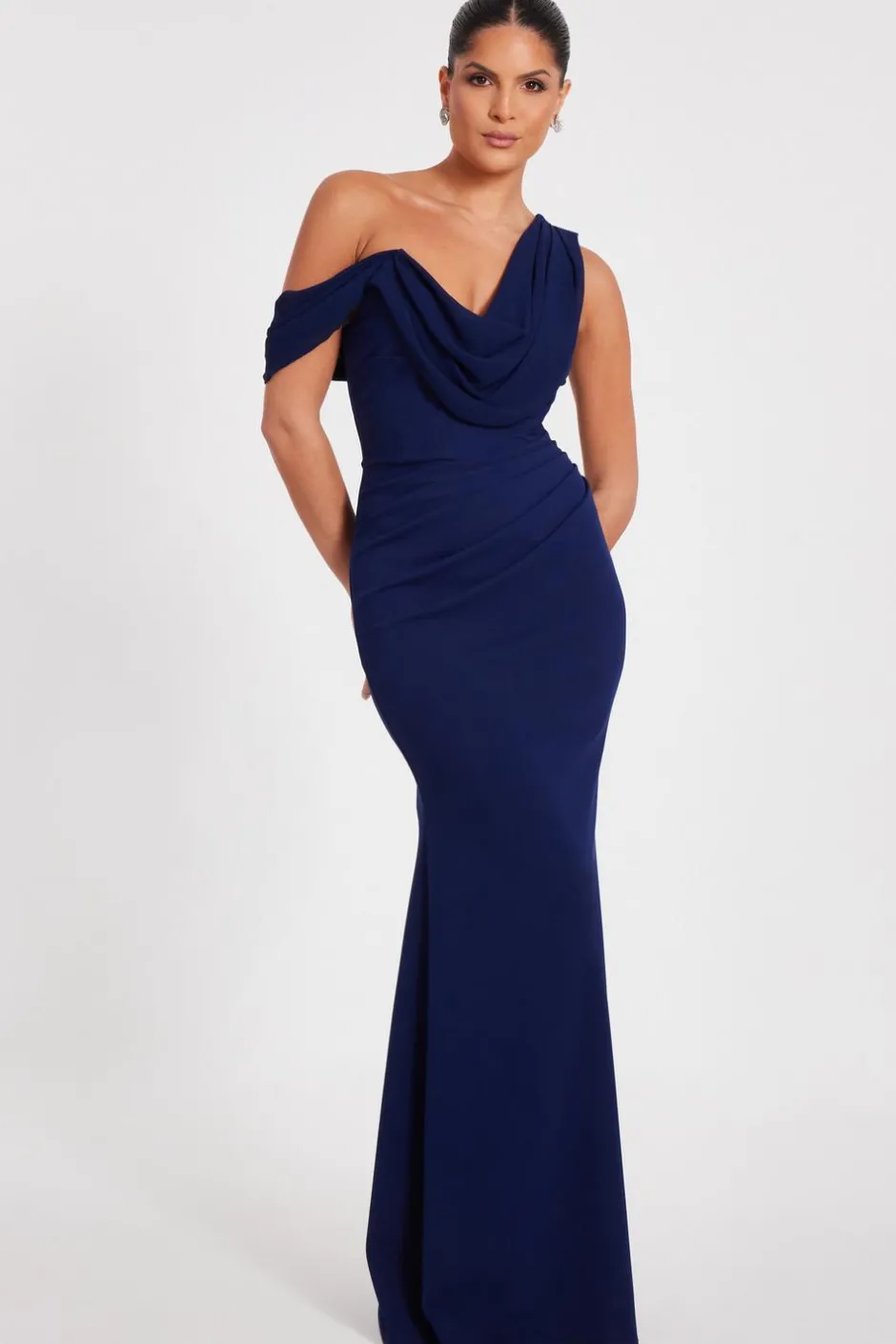 Quiz Drop Sleeve Maxi Dress Navy Online