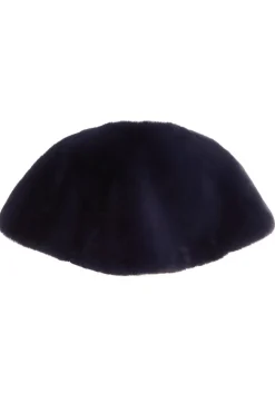 Quiz Faux Fur Wrap Navy Sale