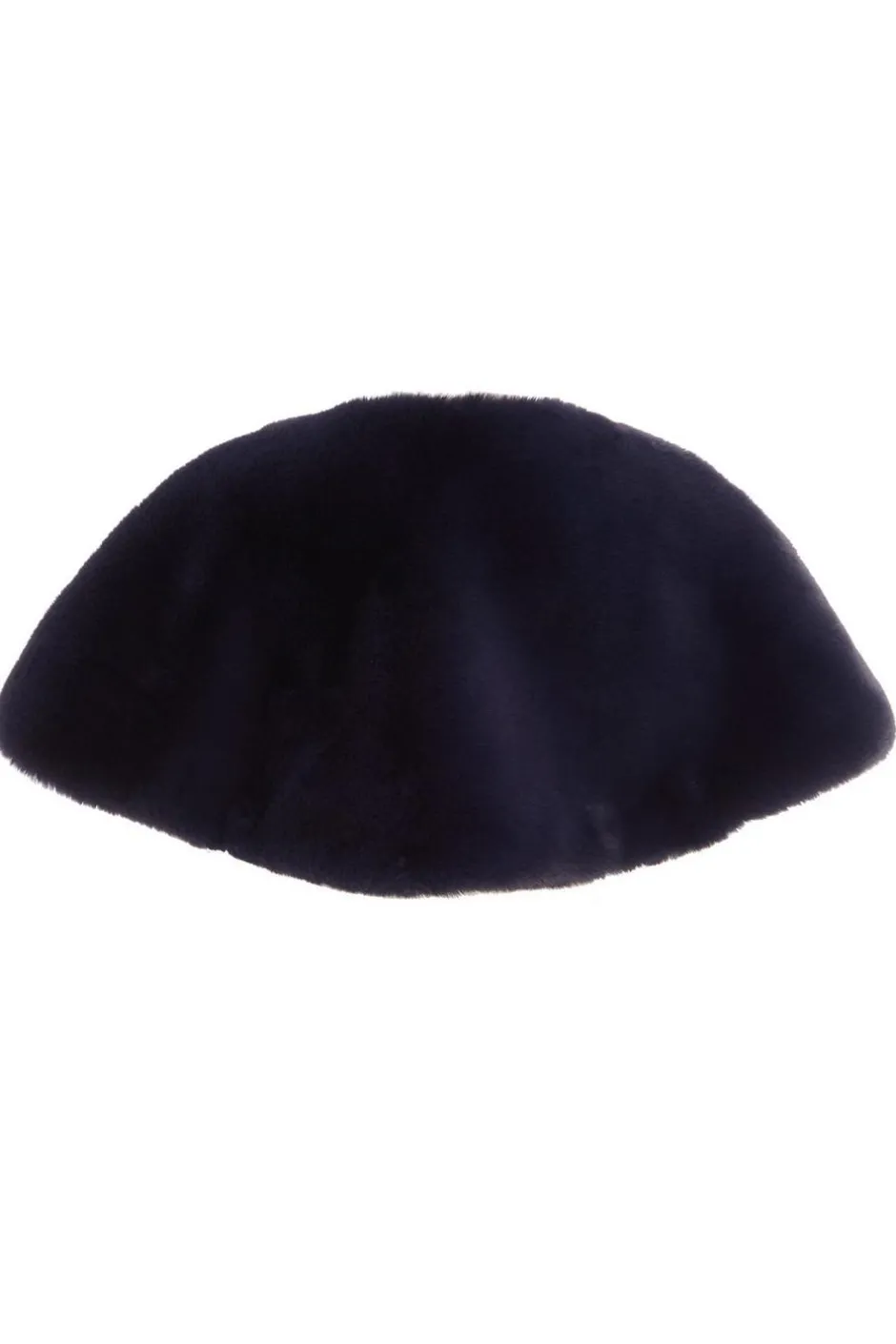 Quiz Faux Fur Wrap Navy Sale
