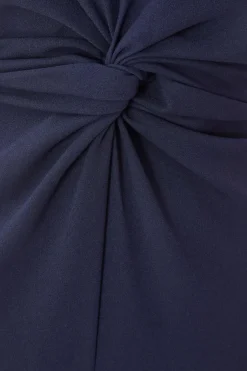 Quiz Navy Gathered Front Jumpsuit