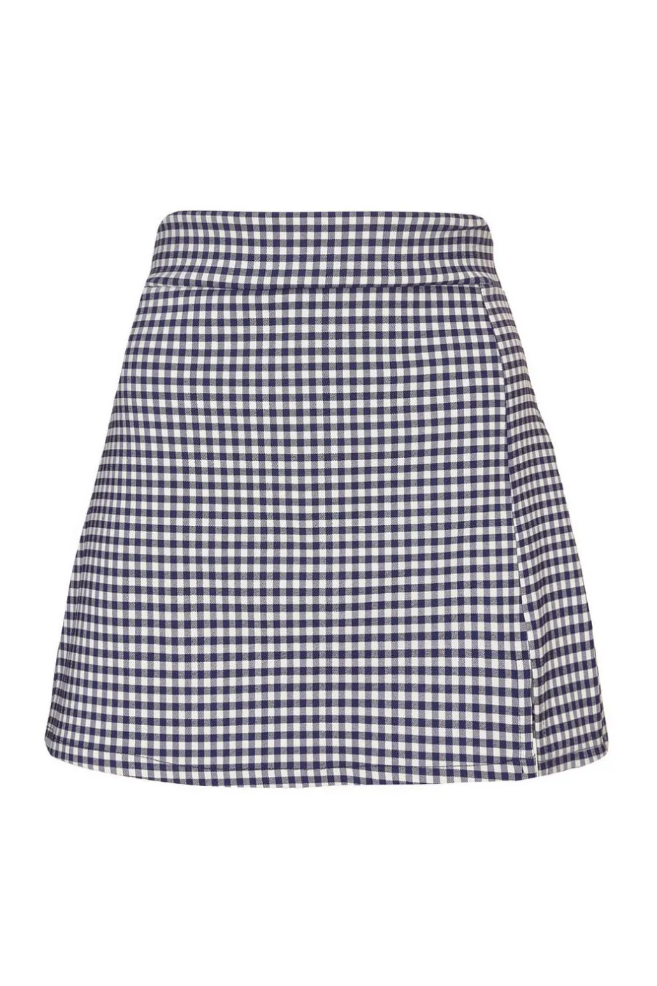 Quiz Navy Gingham Wrap Skort Hot