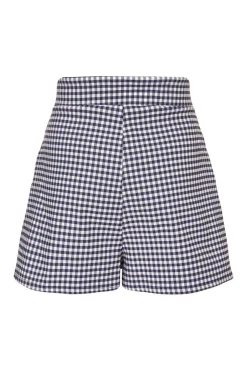 Quiz Navy Gingham Wrap Skort Hot