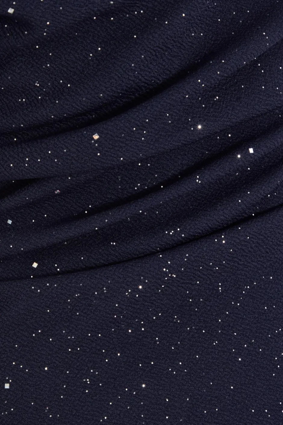 Quiz Navy Glitter Asymmetric Midaxi Dress Hot