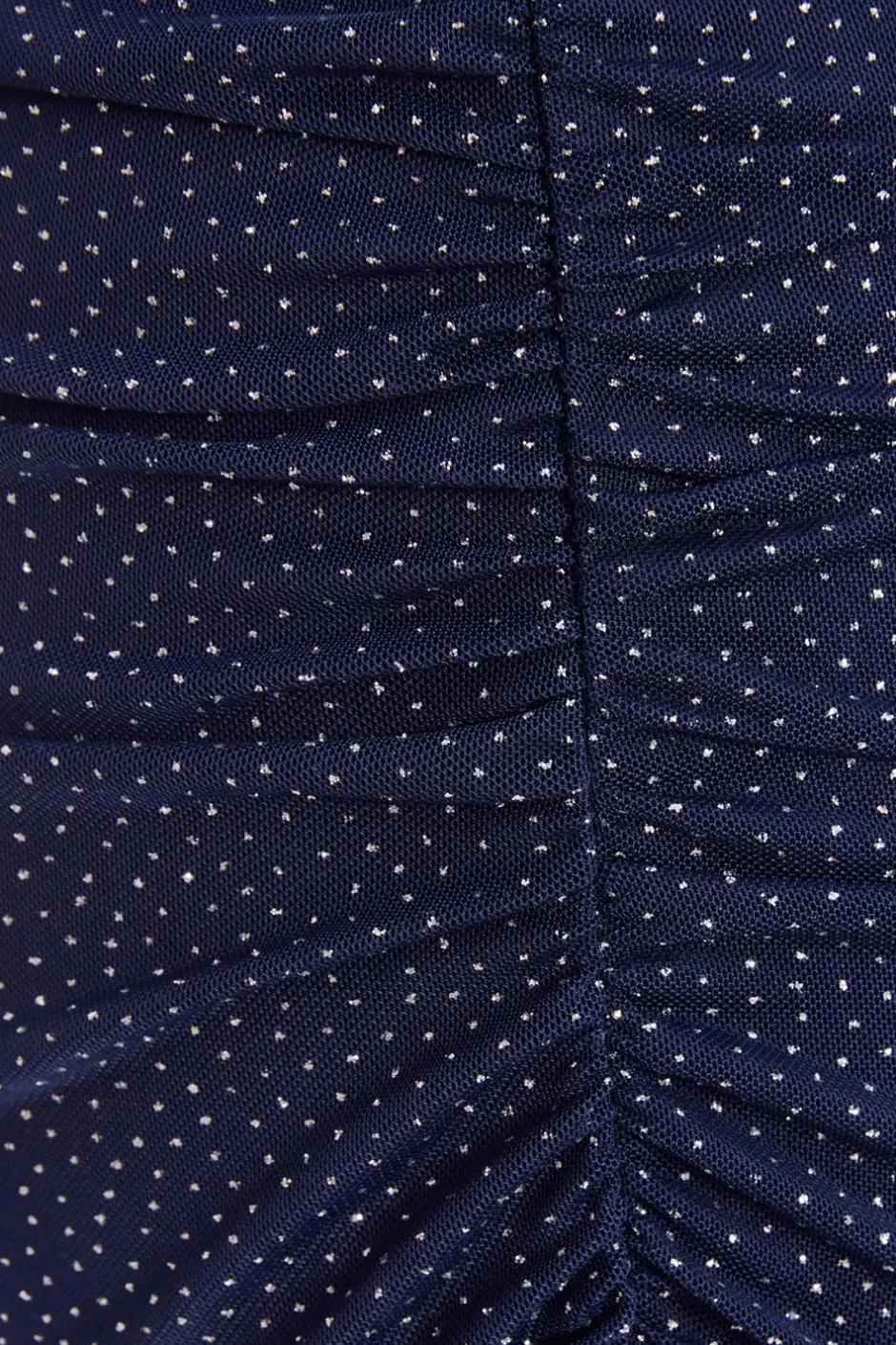 Quiz Glitter Mesh Midaxi Skirt Navy New