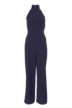 Quiz Navy Halter Neck Jumpsuit