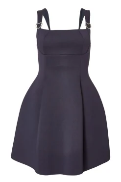 Quiz Navy Heart Charm Mini Dress Discount