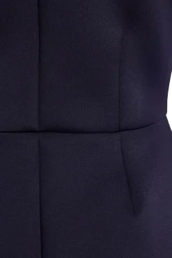 Quiz Navy High Neck Mini Dress New
