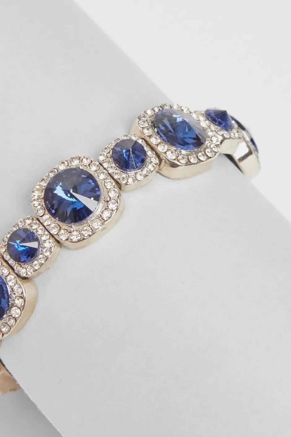 Quiz Jewel Stretch Bracelet Navy New