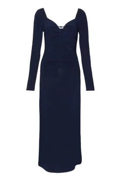Quiz Navy Knot Front Midaxi Dress Discount