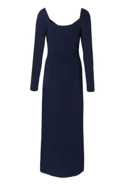 Quiz Navy Knot Front Midaxi Dress Discount