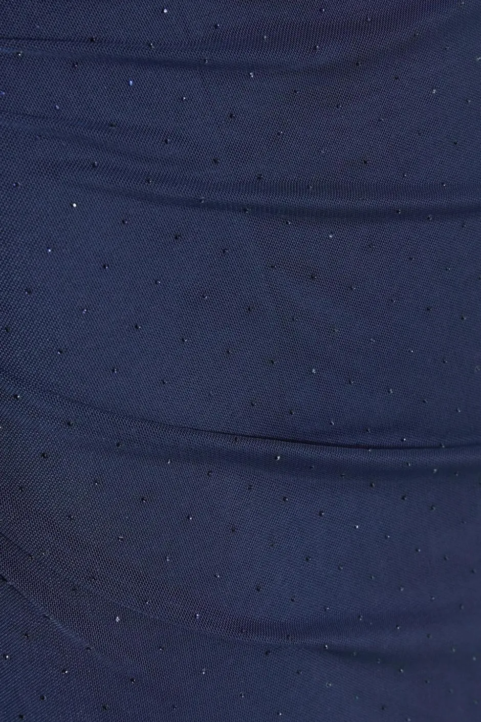 Quiz Navy Mesh Diamante Midaxi Dress Outlet
