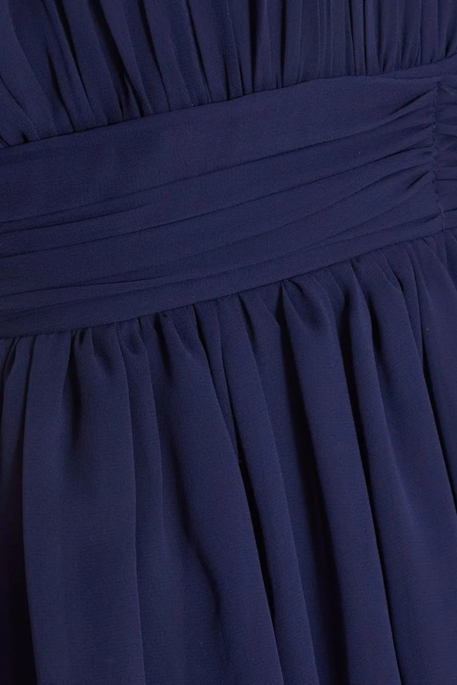 Quiz Navy Mesh Tiered Maxi Dress