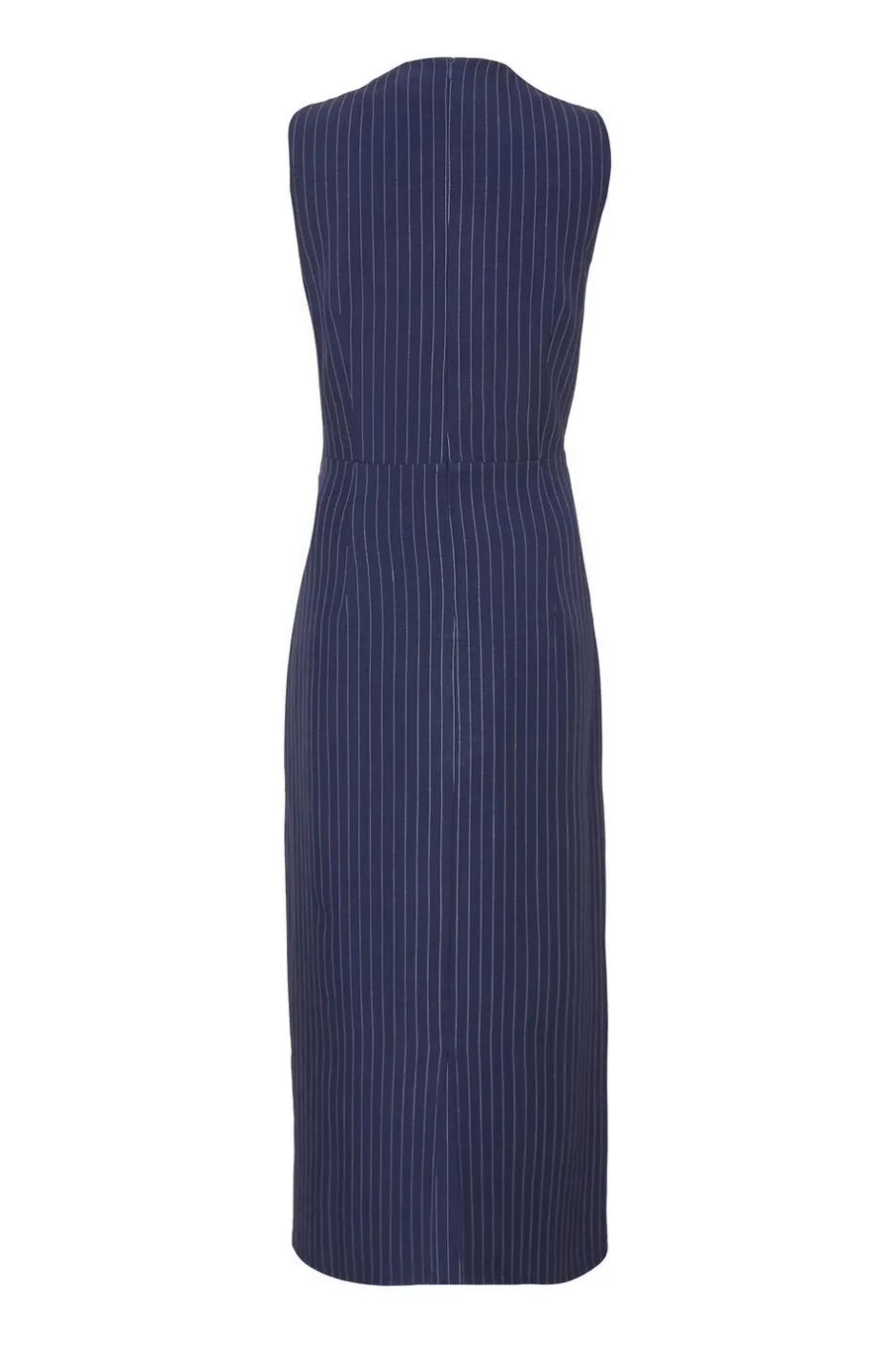Quiz Navy Pinstripe Midi Dress Online