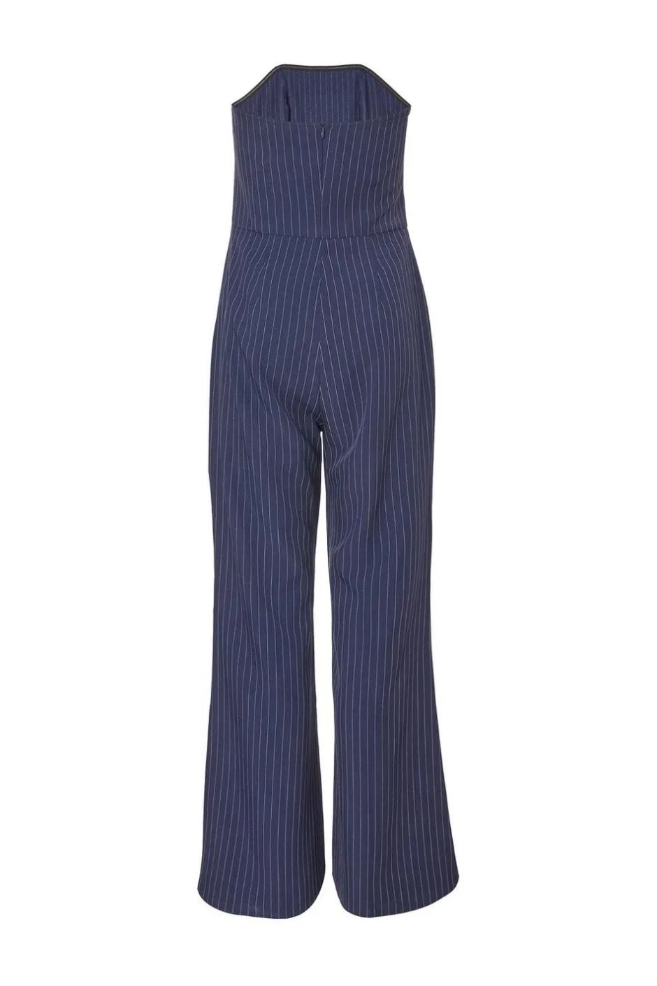 Quiz Navy Pinstripe Strapless Jumpsuit Online