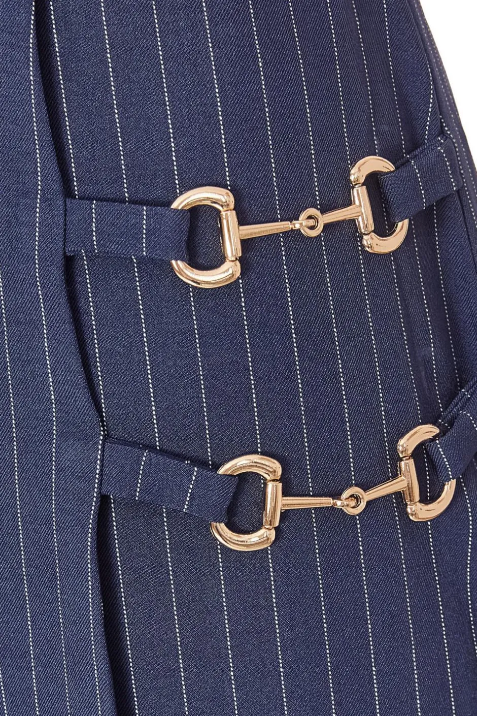 Quiz Navy Pinstripe Strapless Jumpsuit Online